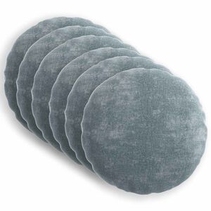vidaXL Cushion Cover 6 pcs HEERLEN Light Blue &Oslash; 60 cm Chenille Fabric