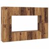 vidaXL TV Cabinet Set Wall-mounted 8 pcs Old Wood Engineered Wood