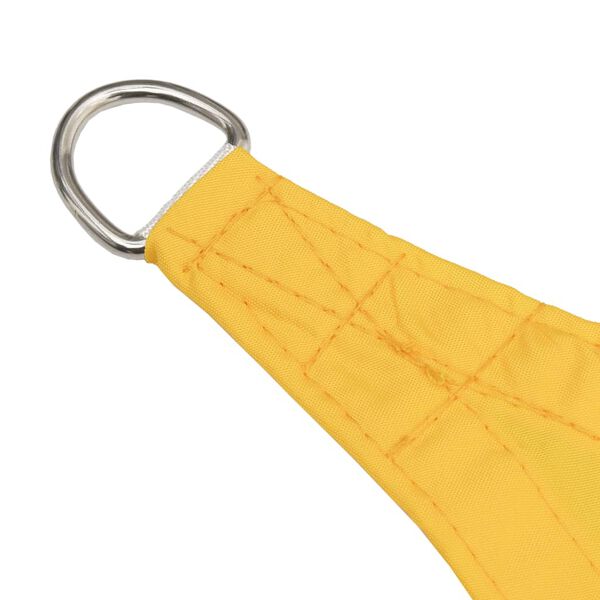vidaXL Sunshade Sail Oxford Fabric Triangular 3x4x5 m Yellow