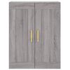 vidaXL Highboard Grey Sonoma 69.5x34x180 cm Engineered Wood
