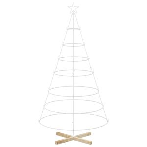 vidaXL Metal Christmas Tree with Stand KUOPIO 180 cm Steel White
