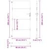 vidaXL Garden Gate 85x200 cm Corten Steel