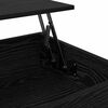 vidaXL Coffee Table Black Oak 70 x 50 x 50 cm Engineered Wood