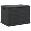 vidaXL Garden Storage Box Anthracite 77.5 x 54.5 x 53 cm Plastic
