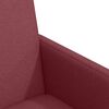 vidaXL Dining Chairs with Wheels 2 pcs Wine red 57 x 66 x 94 cm Fabric
