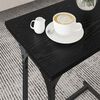 vidaXL Nesting Coffee Table 3 pcs Black oak Engineered wood