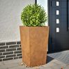 vidaXL Garden Planter 45x45x75 cm Weathering Steel