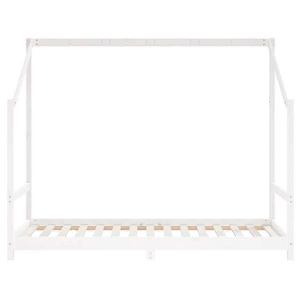 vidaXL Kids Bed Frame White 90x190 cm Solid Wood Pine