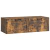 vidaXL Wall-Mounted TV Cabinet Wall-mounted Smoked Oak 98 x 41 x 30 cm
