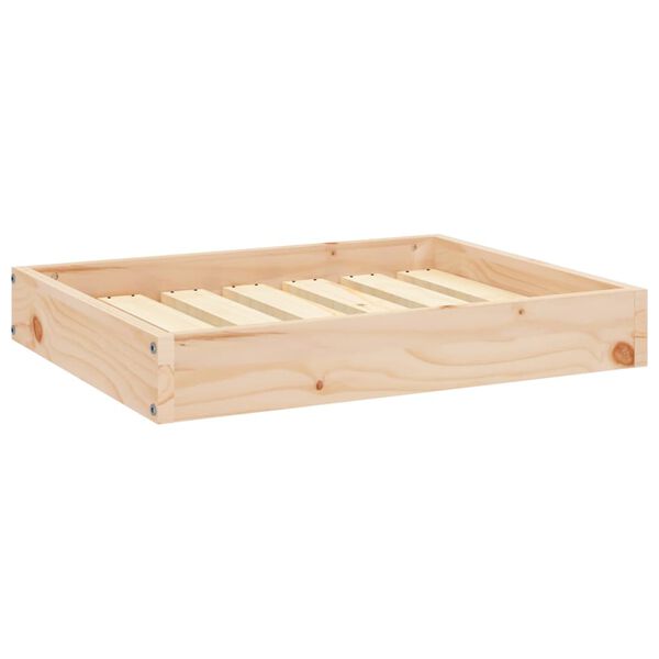 vidaXL Dog Bed 61.5x49x9 cm Solid Wood Pine