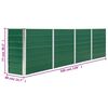 vidaXL Raised Garden Bed 320x40x77 cm Galvanised Steel Green