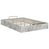 vidaXL Ottoman Bed Frame Concrete Grey 135 x 190 cm Engineered Wood