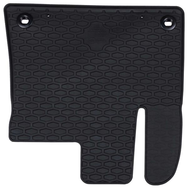 vidaXL Car Mat 2 pcs Black Rubber