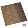 vidaXL Self-adhesive Flooring Planks 55 pcs PVC 5.11 m² Brown