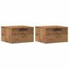 vidaXL Wall-mounted Bedside Cabinets 2 pcs Artisan Oak 34x30x20 cm