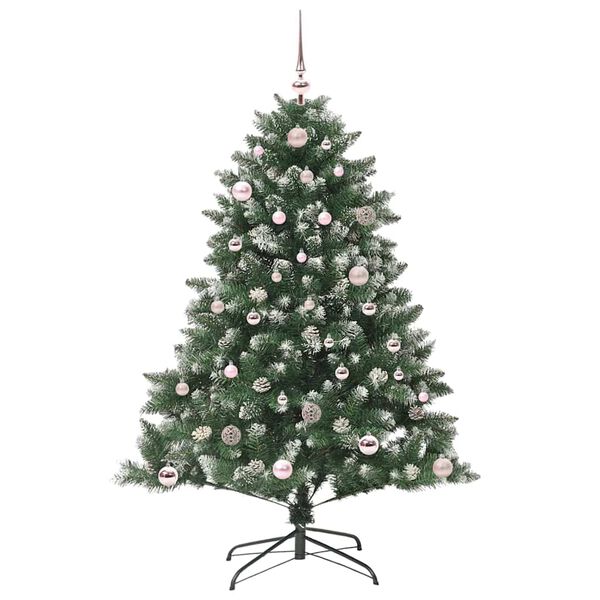 vidaXL Artificial Christmas Tree with 150 LEDs with Stand Green 150 cm
