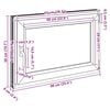 vidaXL Basement Window "RISOR" 90x50 cm Tilt&Turn DIN Right Anthracite