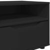 vidaXL TV Cabinet with Drawer Black 100 x 48 x 43 cm Engineered Wood