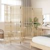 vidaXL Room Divider 6 Panels Beige Poly Rattan