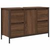 vidaXL Basin Cabinet with Drawers Brown Oak 90x34.5x60 cm