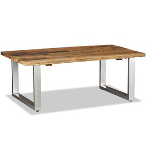 vidaXL Coffee Table Solid Reclaimed Wood 100x60x38 cm