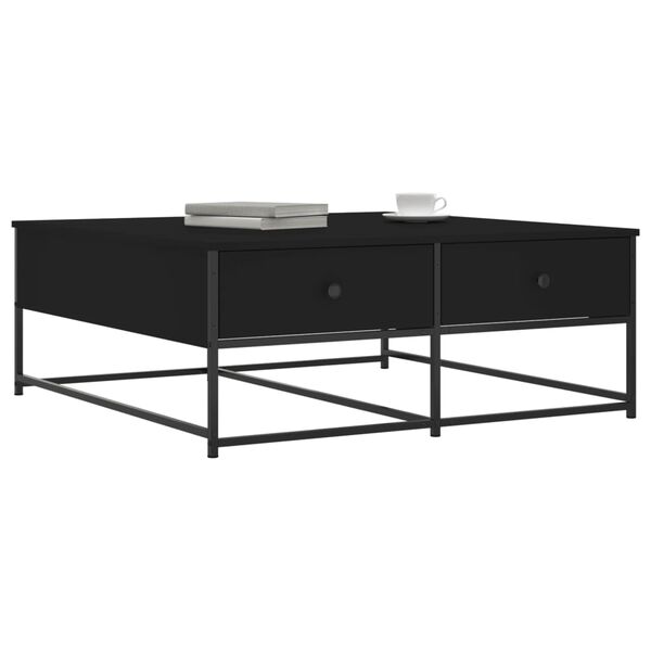 vidaXL Coffee Table Black 100x99x40 cm Engineered Wood