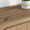 vidaXL Highboard with Drawer 3 pcs Artisan Oak Engineered Wood