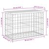 vidaXL Garden Bench Gabion Design 63x31.5x42 cm Solid Wood Douglas
