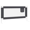 vidaXL Toddler Safety Bed Rail Dark Grey 160x25 cm Fabric