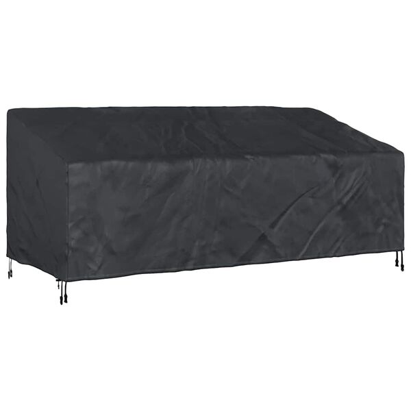 vidaXL Garden Bench Cover Black 200 x 100 x 89 cm 600D Oxford Fbric