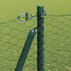 vidaXL Fence Post Green 25 x 1.2 m (36 mm mesh) Steel