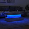 vidaXL Coffee Table with LED Lights Concrete Grey 90x50x40 cm