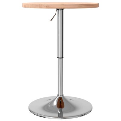 vidaXL Bar Table Ø50x90.5 cm Solid Wood Beech