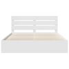 vidaXL Bed Frame with Headboard White 180 x 200 cm Solid Pine Wood