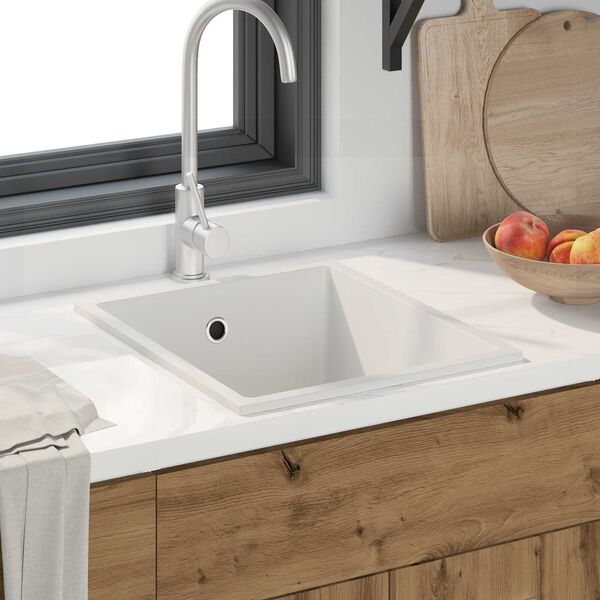 vidaXL Kitchen Sink White 38 x 44 x 20 cm Granite