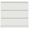 vidaXL Sideboard White 80x35x76 cm Engineered Wood