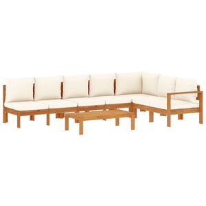 vidaXL 5 Piece Garden Sofa Set with Cushions Solid Wood Acacia