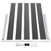 vidaXL Fence Panel Set WPC 526x105 cm Black