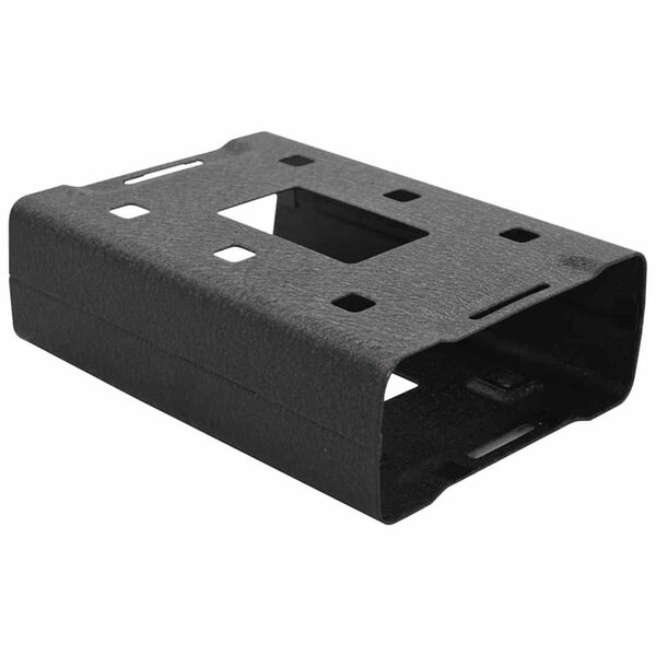 vidaXL Car Safe with Lock Black 21.8 x 16 x 7 cm Steel