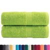 vidaXL Premium Wash Towels SOLUND 2 pcs Apple Green 30x30 cm 600 gsm
