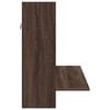 vidaXL Wall-Mounted Desk Brown Oak 105x48x75 cm Engineered Wood