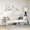 vidaXL Daybed Frame with Headboard White 75 x 190 cm Steel