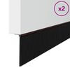 vidaXL Self-adhesive Door Brush Seals 2 pcs Brown 100 cm