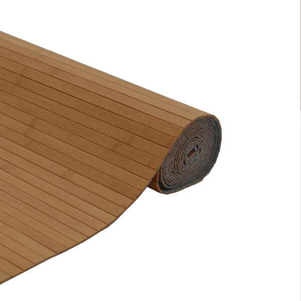 vidaXL Rug Rectangular Brown 80x300 cm Bamboo