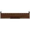 vidaXL Bed Frame without Mattress Brown Oak 90x200 cm
