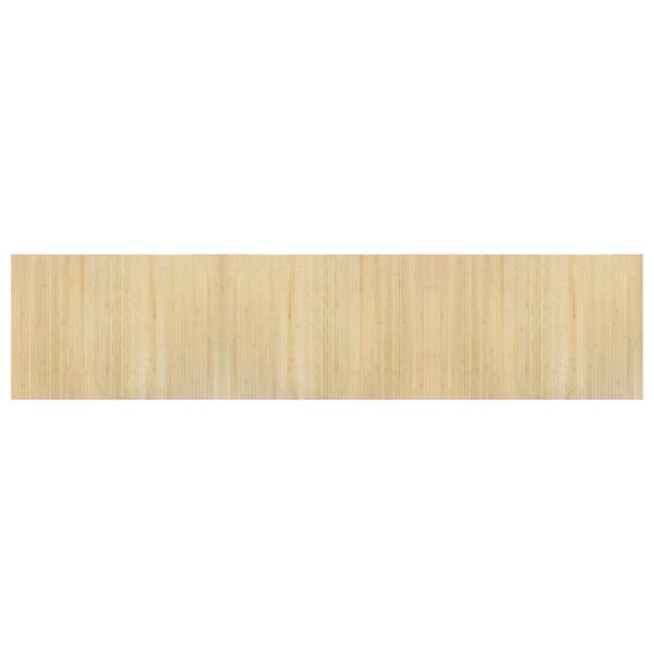 vidaXL Rug Rectangular Light Nature 70x300 cm Bamboo