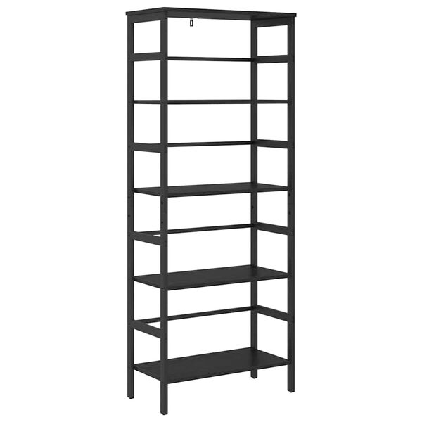 vidaXL Bookshelf Black Oak 60 x 29.5 x 149 cm Engineered Wood