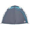 vidaXL Camping Tent Dome 4-Person Blue Quick Release