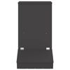 vidaXL Pig Feeder Black 55 x 51 x 91.5 cm Cold-Rolled Steel