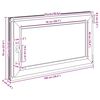 vidaXL Basement Window "RISOR" 100x70 cm Tilt&Turn DIN Right White